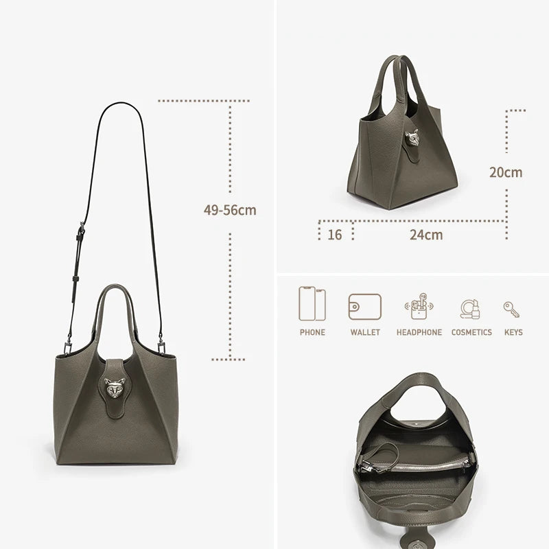 Genuine Leather Tote