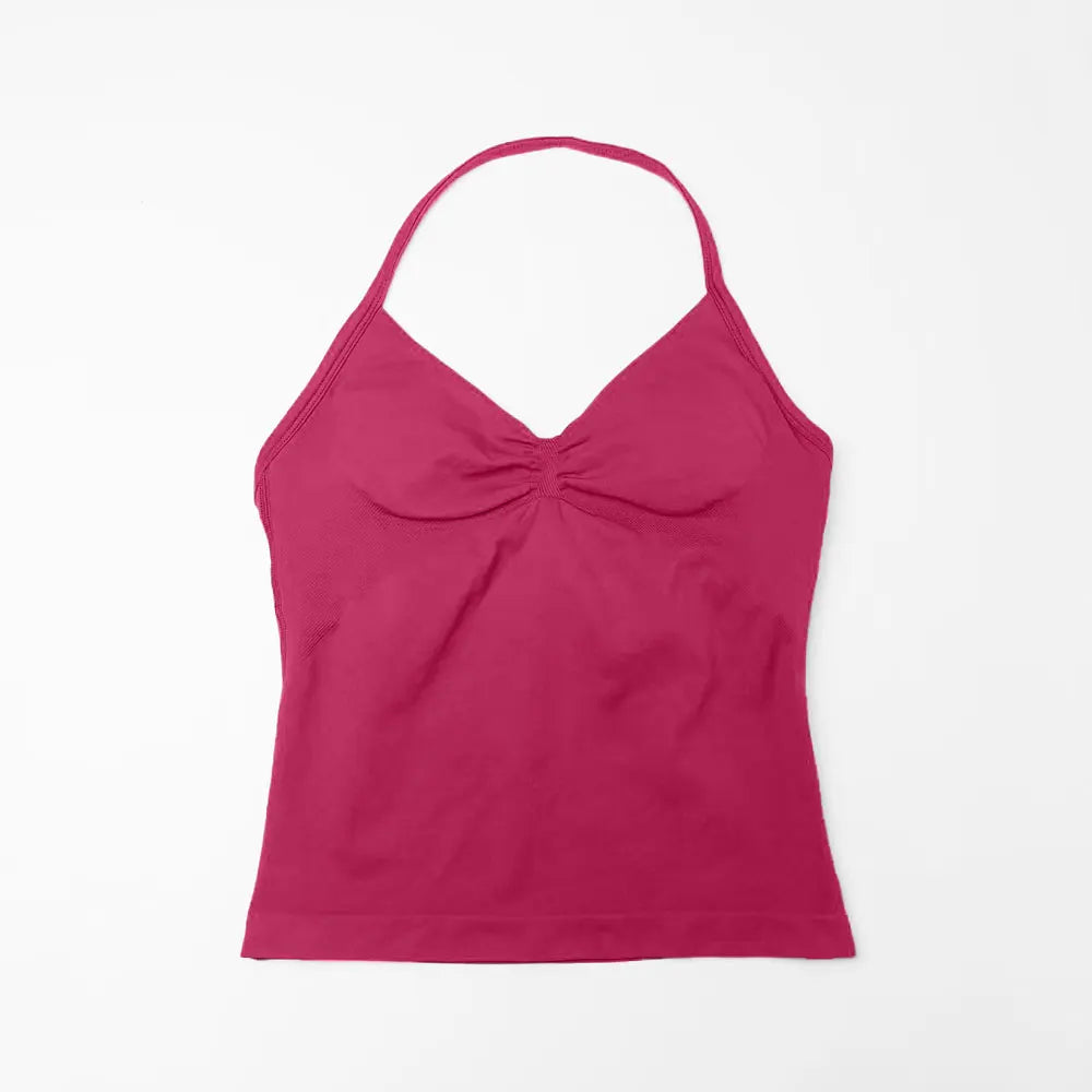 Longline Strappy Top Sports Yoga Vest