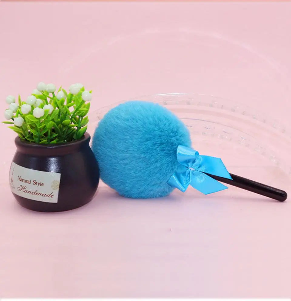 Marshmallow Powder Puff Fairy Lollipop Dry Powder Puff Plush Portable Korean Style Women Makeup Tools Beauty Accessories
