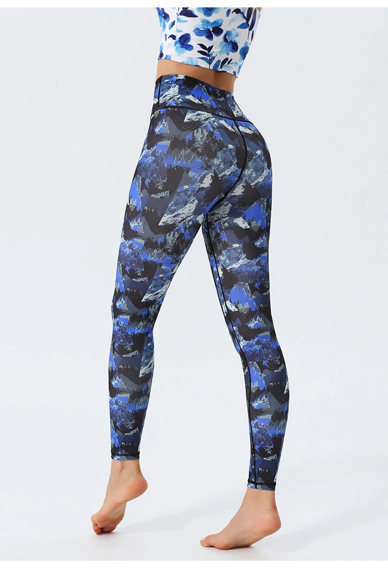 Women's Doodle Print Yoga Pants