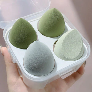 Beauty egg set 8 pieces 4 pieces hydrophilic non-latex water drop jelly puff dual-purpose makeup egg makeup sponge