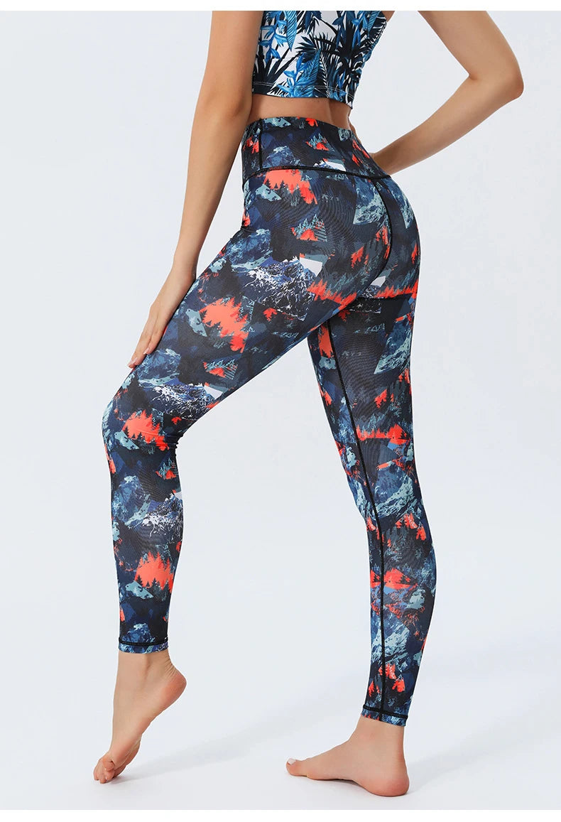 Women's Doodle Print Yoga Pants