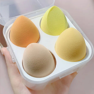 Beauty egg set 8 pieces 4 pieces hydrophilic non-latex water drop jelly puff dual-purpose makeup egg makeup sponge