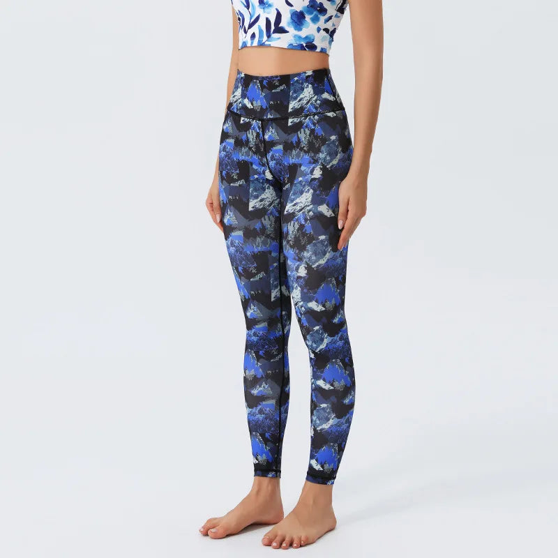 Women's Doodle Print Yoga Pants