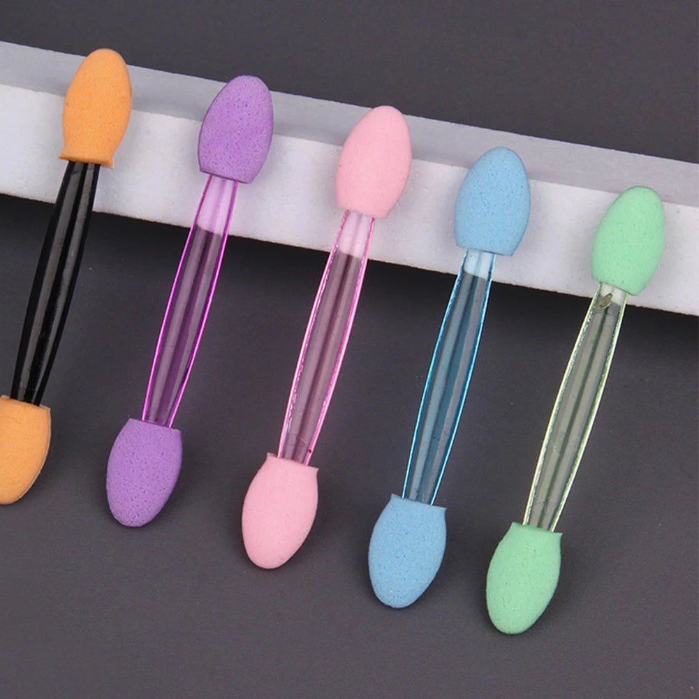 50pcs Eyeshadow Brushes Double Sided Sponge Women Make Up Cosmetic Applicator