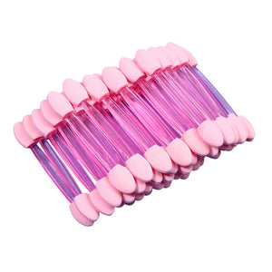50pcs Eyeshadow Brushes Double Sided Sponge Women Make Up Cosmetic Applicator