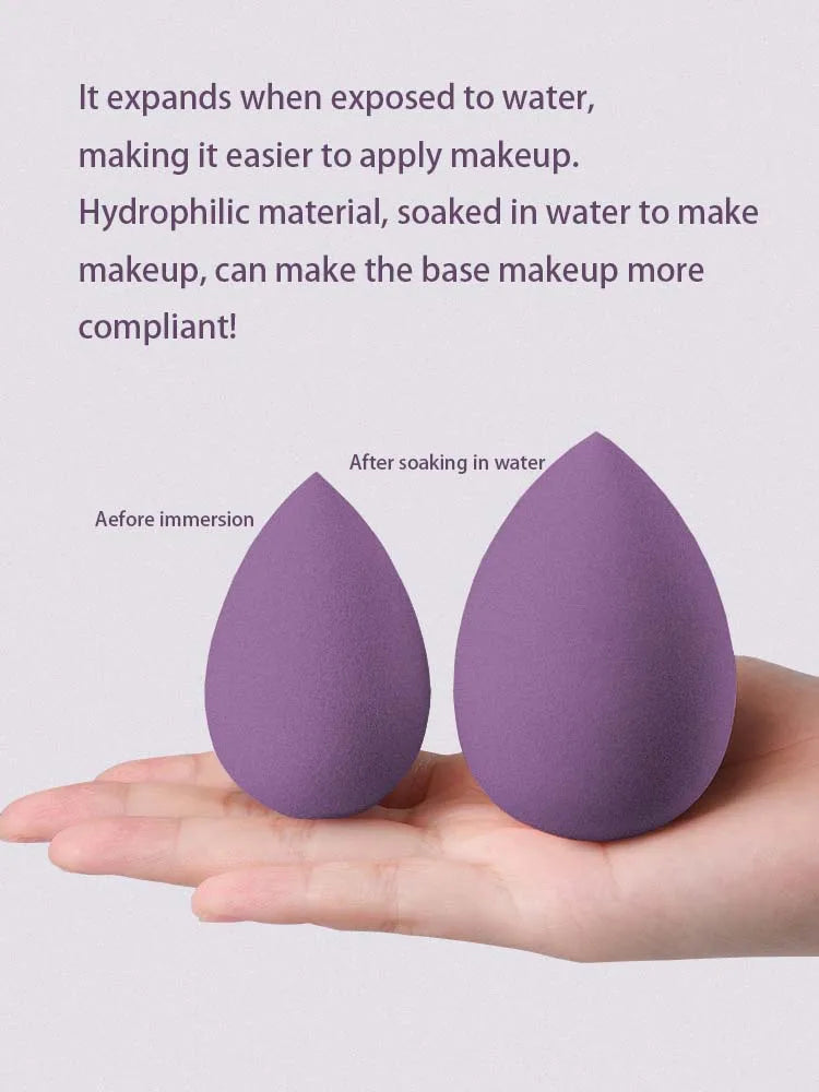 Beauty egg set 8 pieces 4 pieces hydrophilic non-latex water drop jelly puff dual-purpose makeup egg makeup sponge