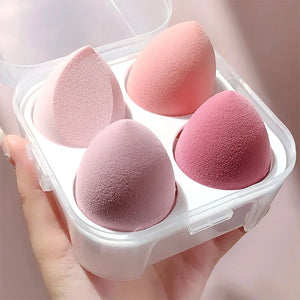 Beauty egg set 8 pieces 4 pieces hydrophilic non-latex water drop jelly puff dual-purpose makeup egg makeup sponge