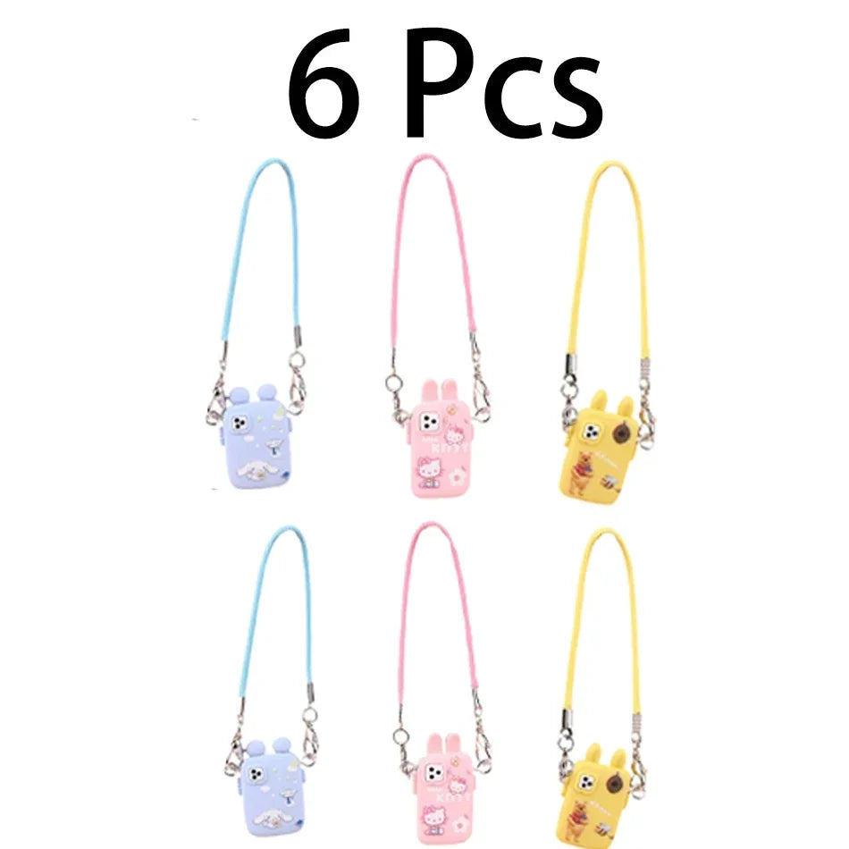 For Labubu Accessories For Crybaby Accessories Cartoon style camera phone Bag Plush Doll Accessories Pendant Fan Birthday Gift