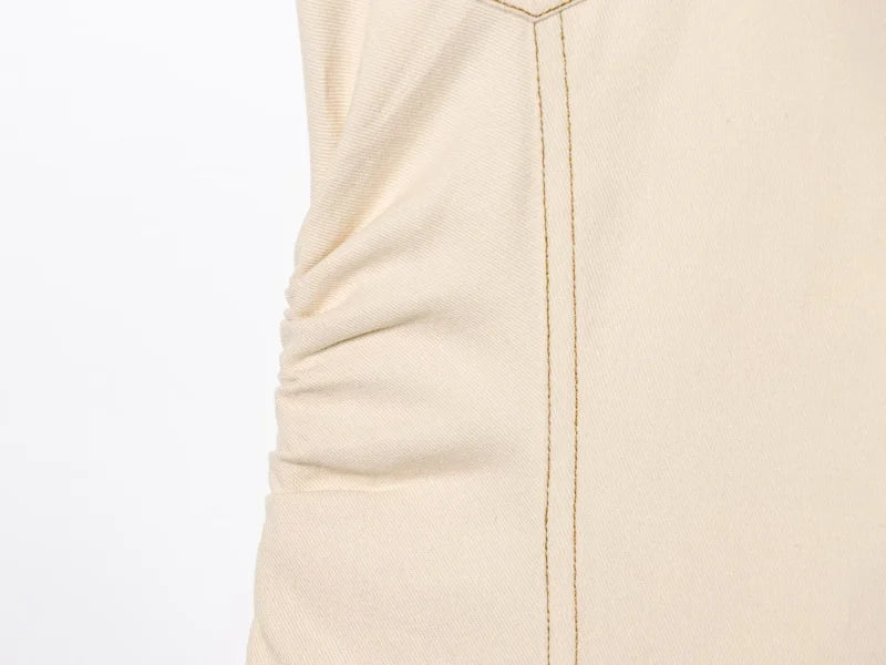 ETJ 2025 Summer Elegant Denim Midi Dress