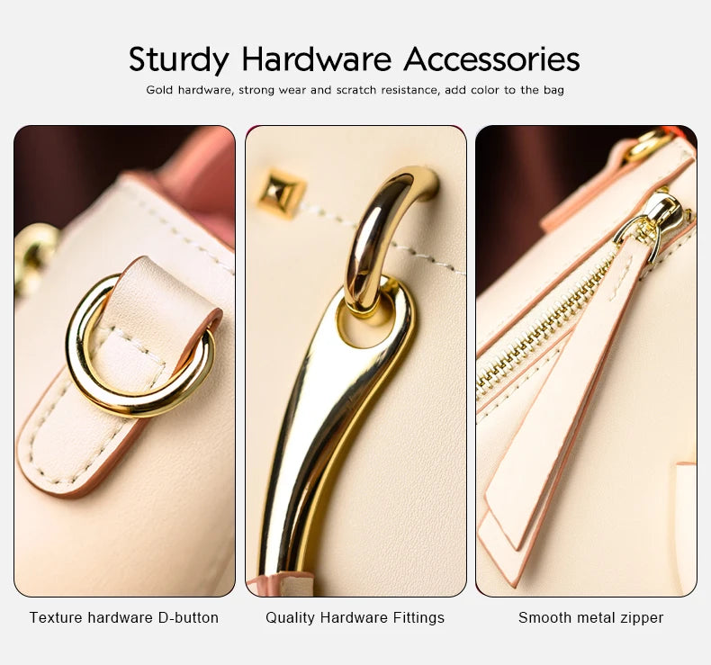 Women Split Leather Shoulder Bag