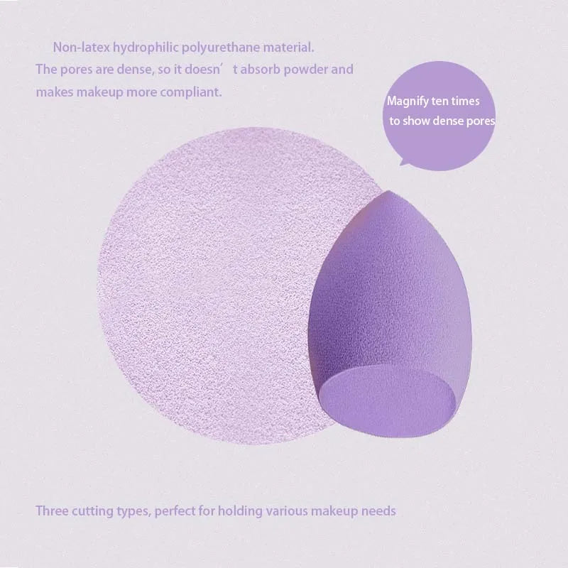 Beauty egg set 8 pieces 4 pieces hydrophilic non-latex water drop jelly puff dual-purpose makeup egg makeup sponge