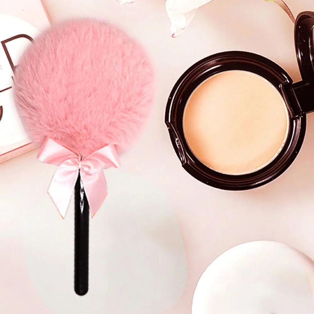 Marshmallow Powder Puff Fairy Lollipop Dry Powder Puff Plush Portable Korean Style Women Makeup Tools Beauty Accessories
