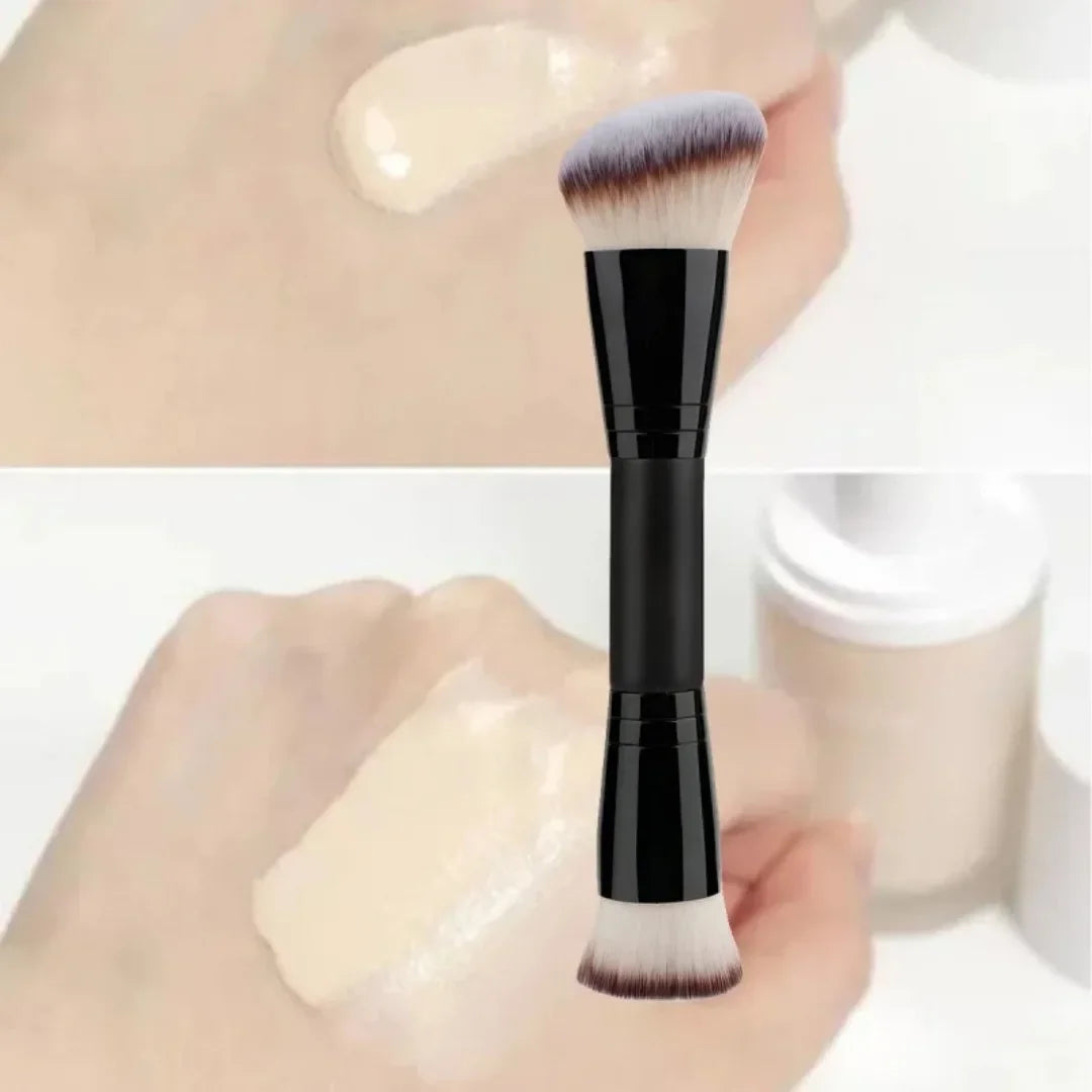 1PC Double Ended Makeup Brush for Cosmetic Loose Powder Brush Concealer Blush Brush Soft Bristles Professional Makeup Brushes