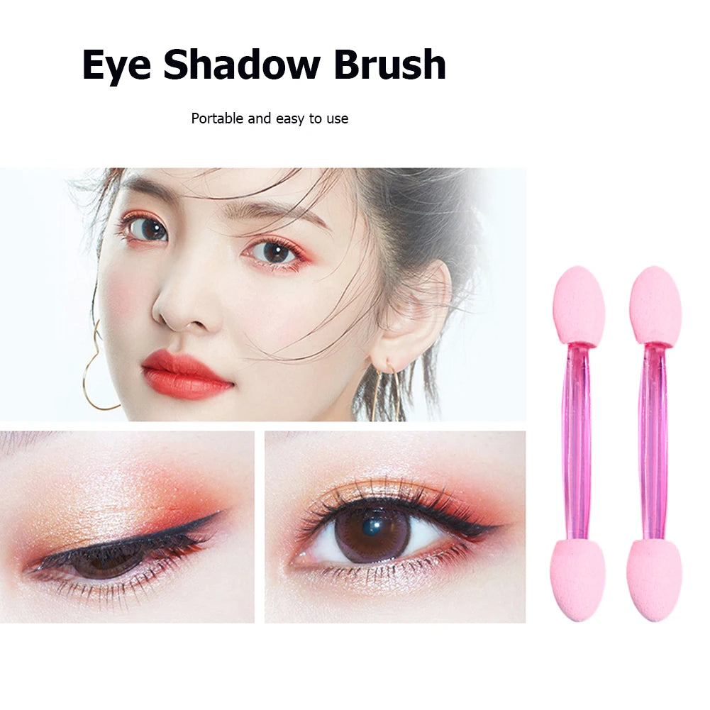 50pcs Eyeshadow Brushes Double Sided Sponge Women Make Up Cosmetic Applicator