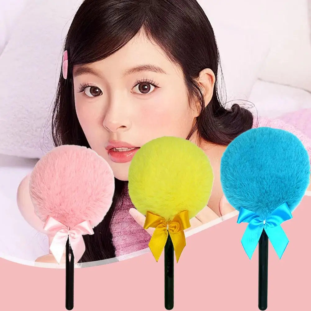 Marshmallow Powder Puff Fairy Lollipop Dry Powder Puff Plush Portable Korean Style Women Makeup Tools Beauty Accessories