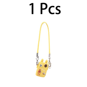 For Labubu Accessories For Crybaby Accessories Cartoon style camera phone Bag Plush Doll Accessories Pendant Fan Birthday Gift