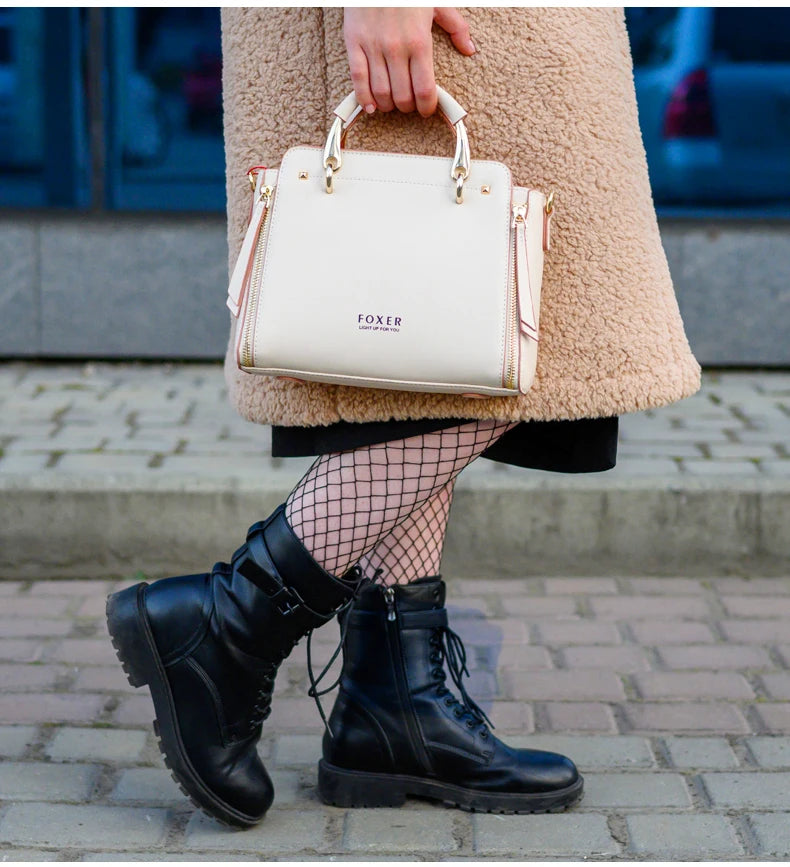 Women Split Leather Shoulder Bag