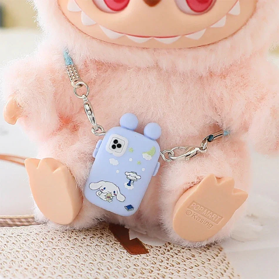 For Labubu Accessories For Crybaby Accessories Cartoon style camera phone Bag Plush Doll Accessories Pendant Fan Birthday Gift