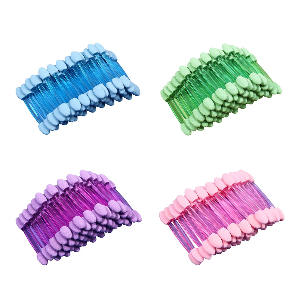 50pcs Eyeshadow Brushes Double Sided Sponge Women Make Up Cosmetic Applicator