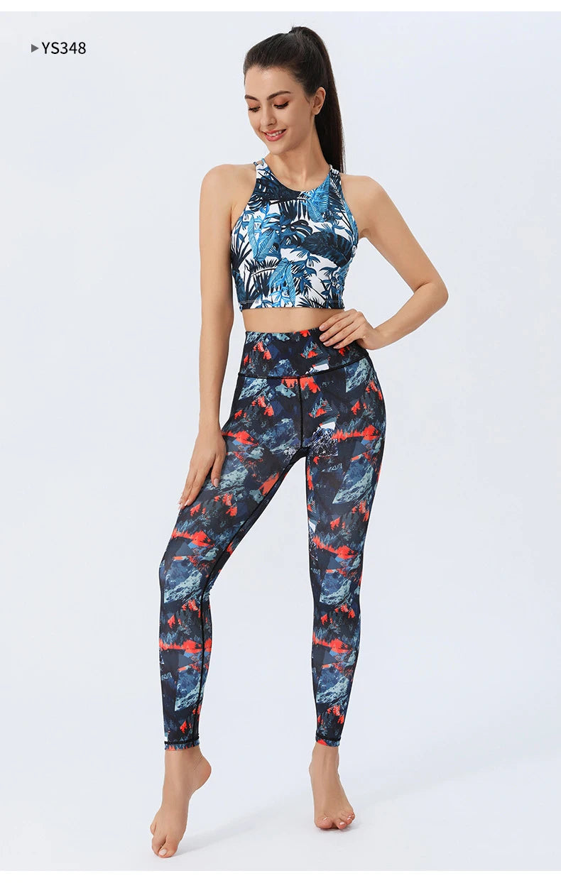 Women's Doodle Print Yoga Pants