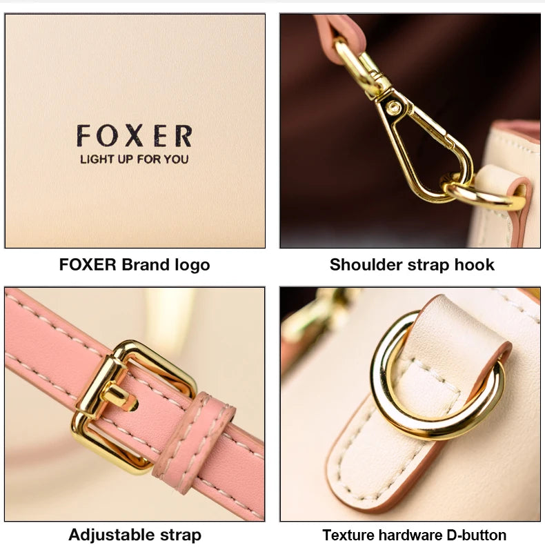 Women Split Leather Shoulder Bag