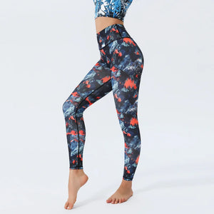 Women's Doodle Print Yoga Pants