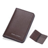 Men's Leather Card Wallet Minimalist Small Thin Purse Soft Slim Mini Credit Card Bank ID Card Holder Wallet for Men