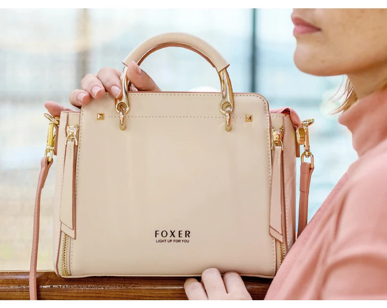 Women Split Leather Shoulder Bag