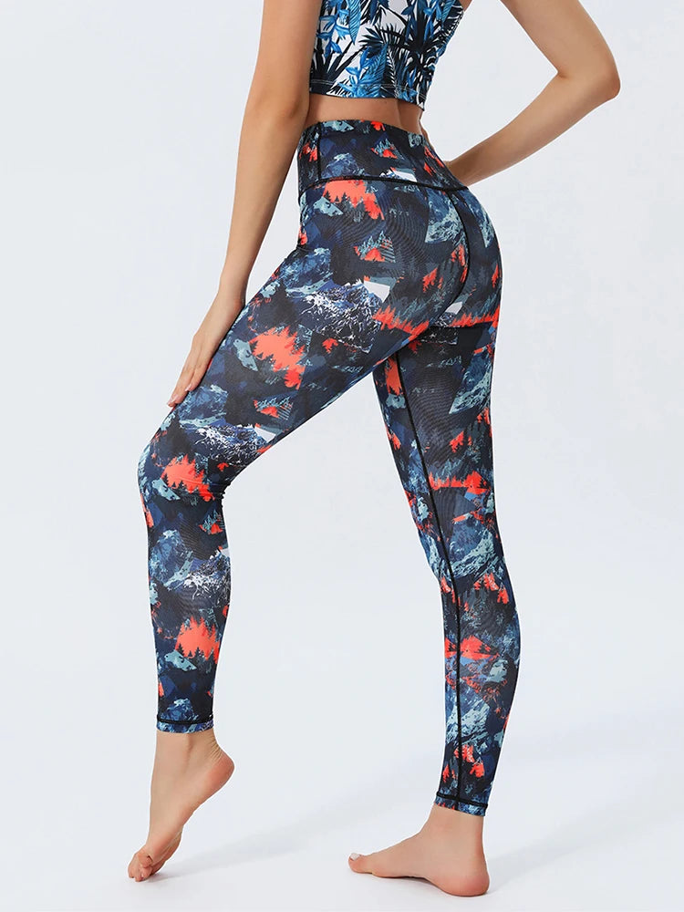 Women's Doodle Print Yoga Pants