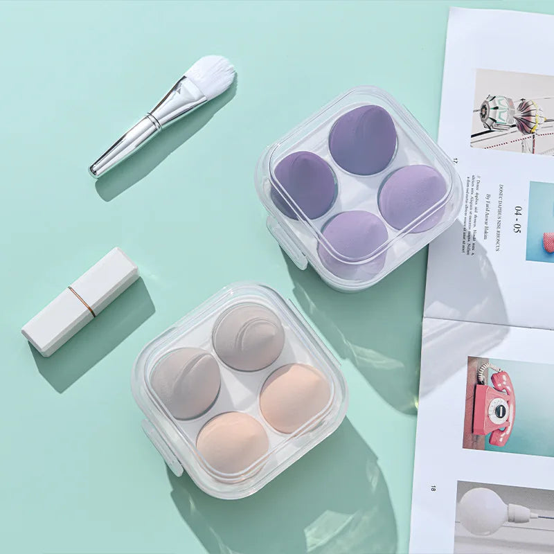 Beauty egg set 8 pieces 4 pieces hydrophilic non-latex water drop jelly puff dual-purpose makeup egg makeup sponge