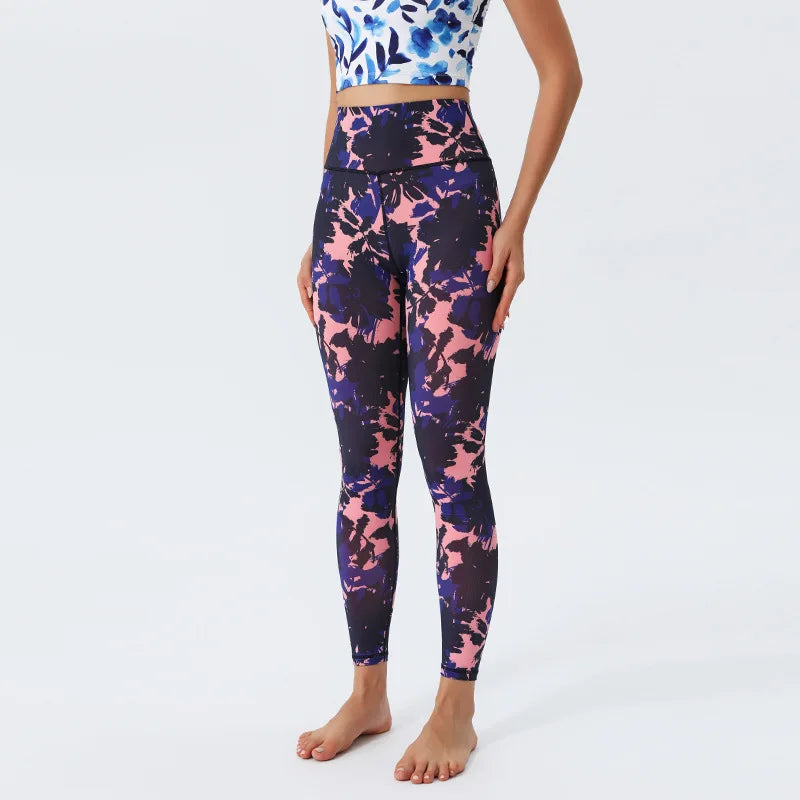 Women's Doodle Print Yoga Pants