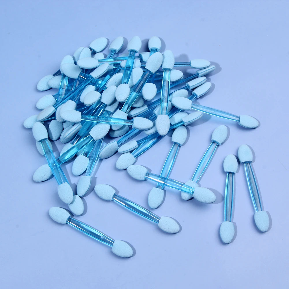 50pcs Eyeshadow Brushes Double Sided Sponge Women Make Up Cosmetic Applicator