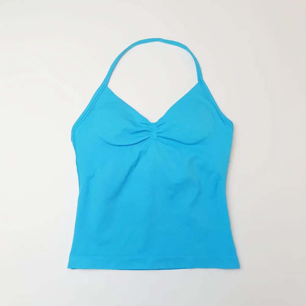 Longline Strappy Top Sports Yoga Vest