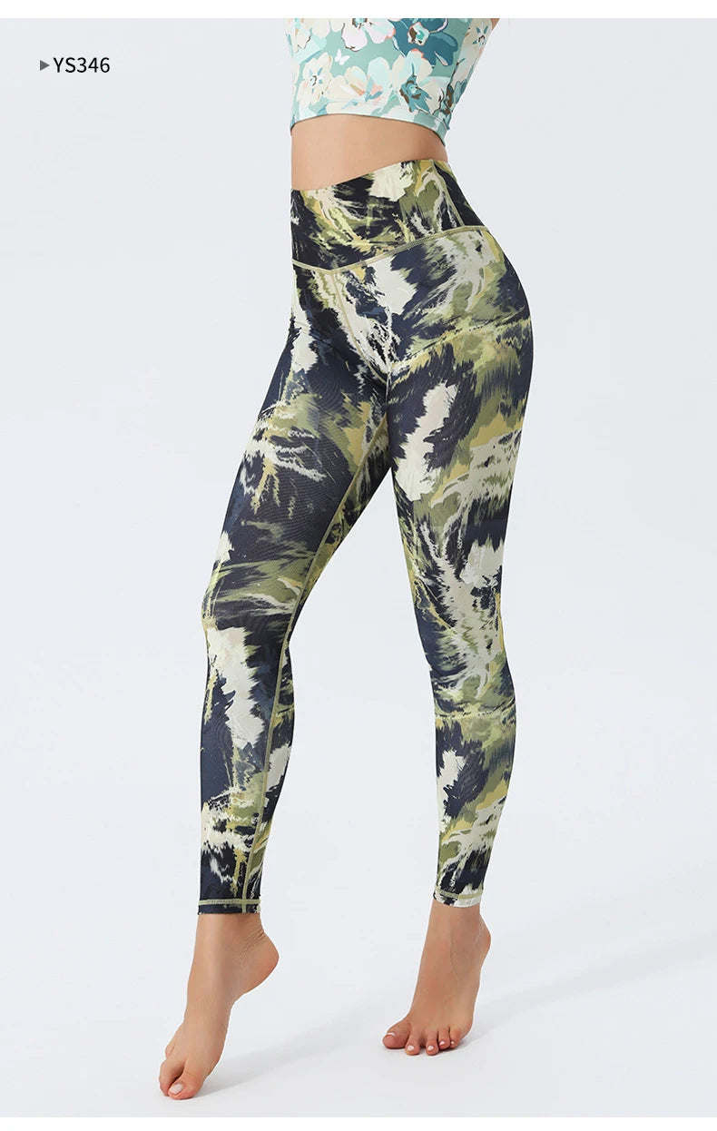 Women's Doodle Print Yoga Pants